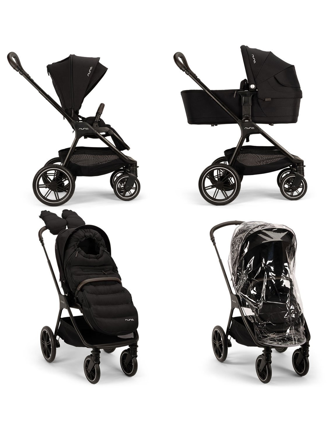 Коляска 2 в 1 Nuna TRIV LX AS с зимним комплектом